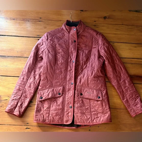 Barbour cavalry polar-quilt burnt orange size 10 - Picture 2 of 4